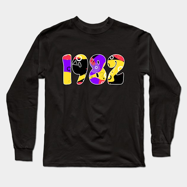 1982, born in 1982 vintage Long Sleeve T-Shirt by UranusArts